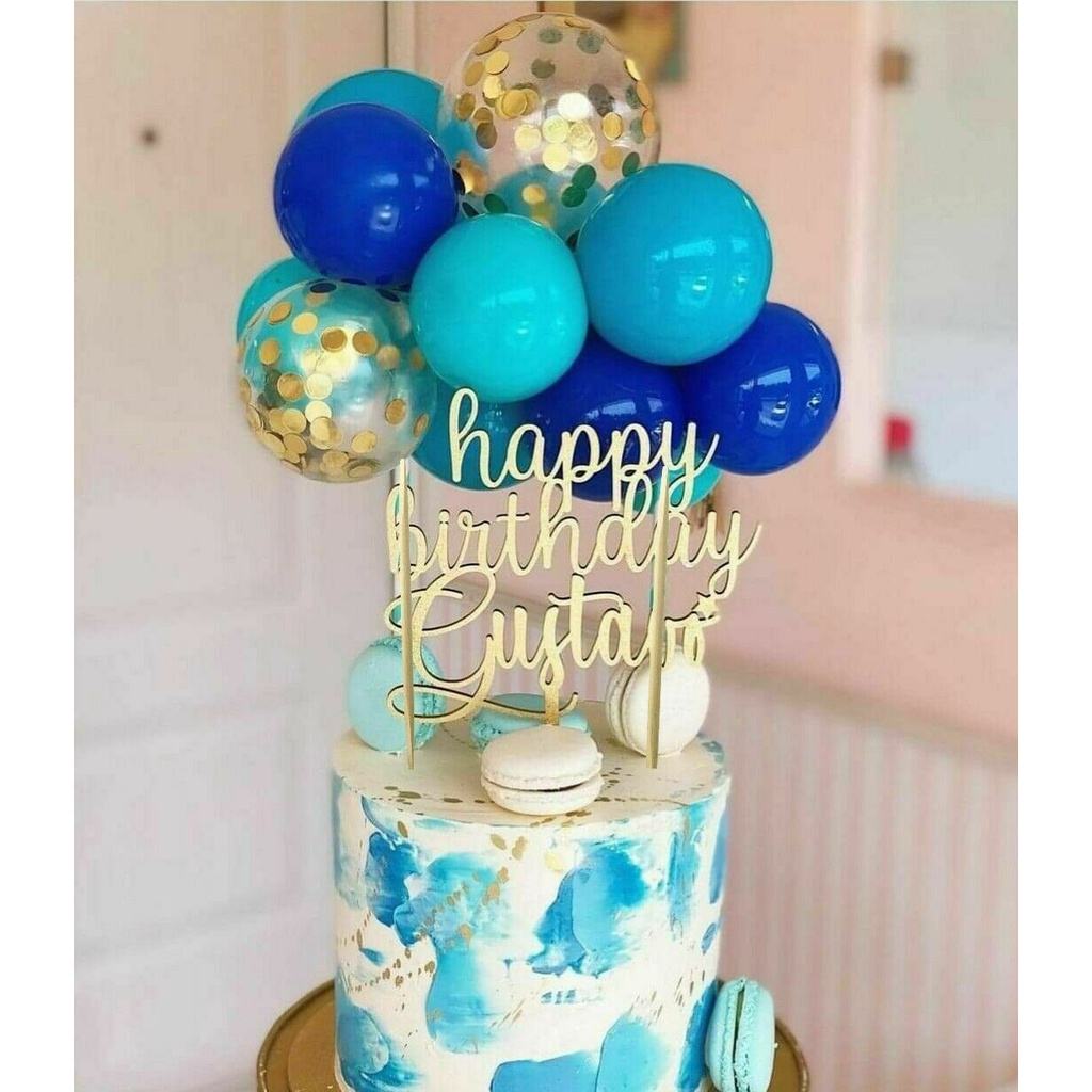 Bong Bóng Nhiều Màu Sắc Trang Trí Bánh Kem Sinh Nhật