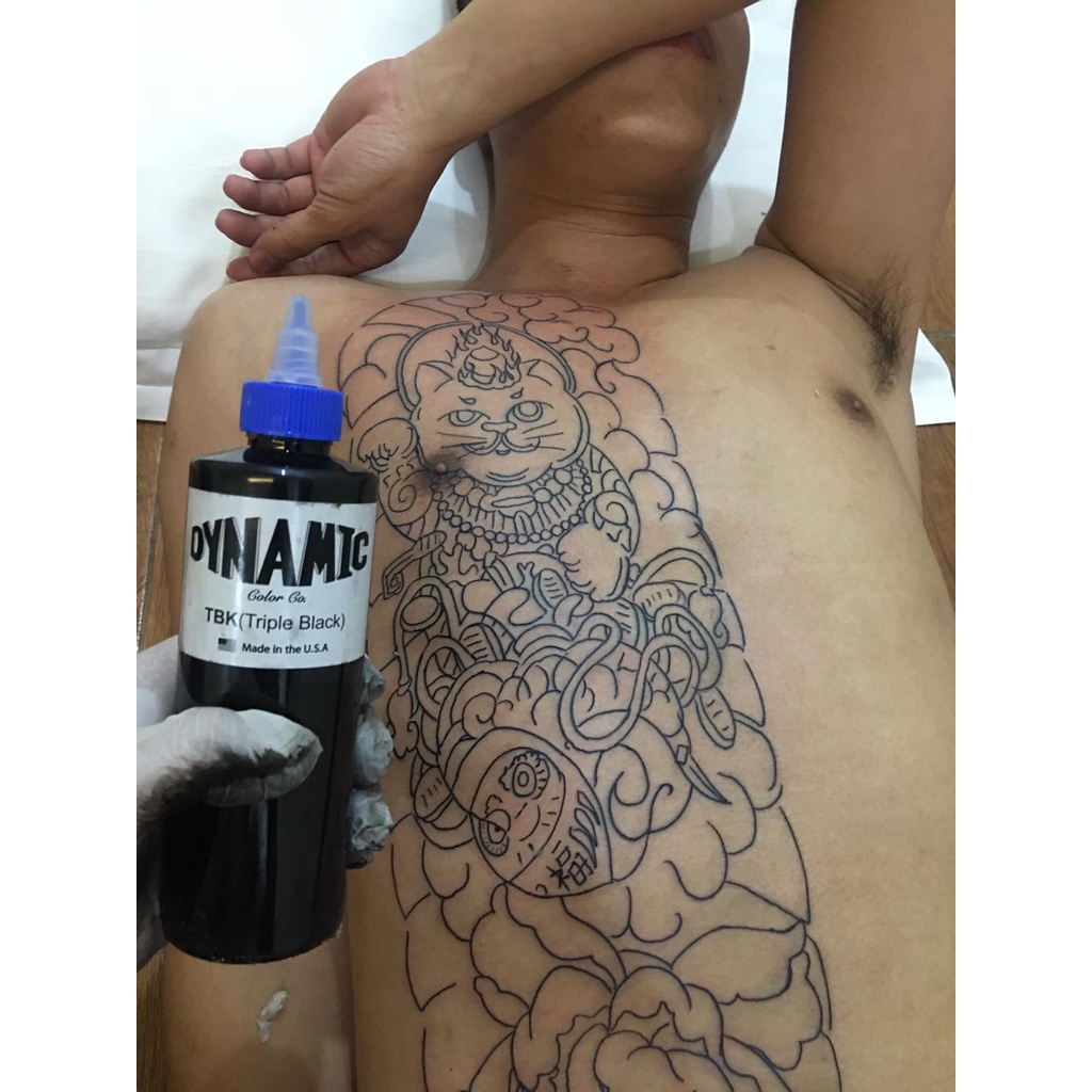 Mực Mỹ Tattoo siêu đen Dynamic TBK 1oz