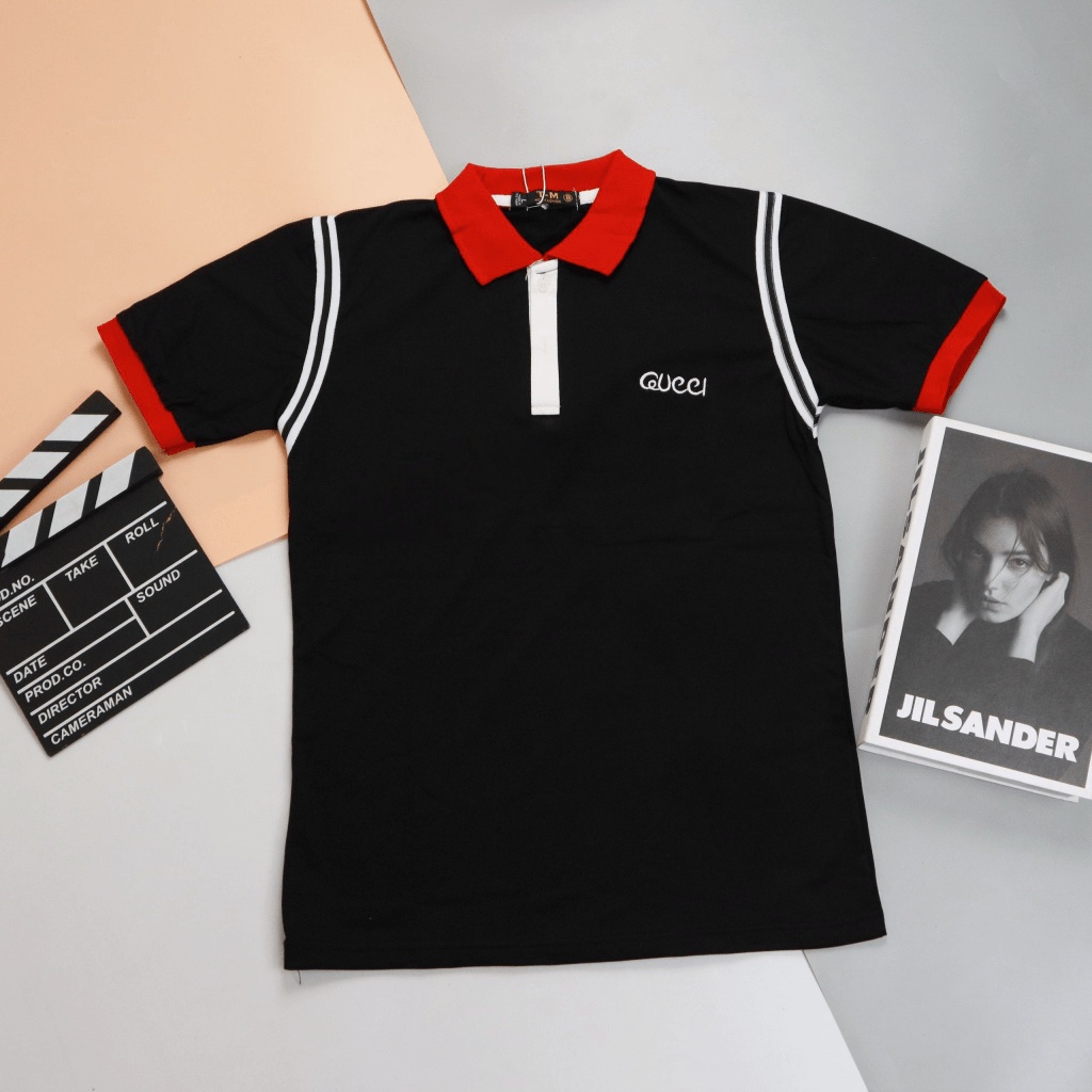 Áo Thun Nam Cổ Trụ Phối Sọc Vai Chất Cotton Mịn Đẹp Mặc Thoải Mái Phù Hợp Đi Làm, Đi Chơi, Du Lịch [NEW UNISEX]