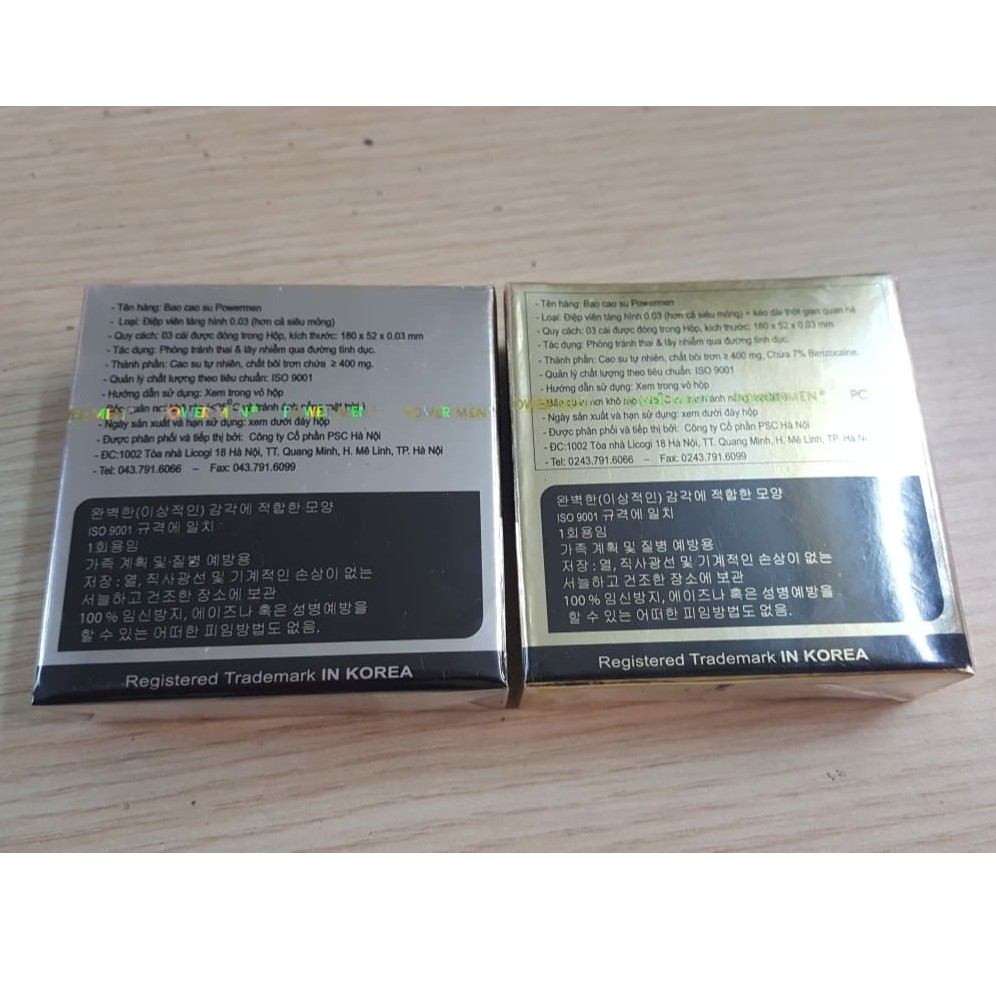 Bao Cao Su Powermen điệp viên siêu mỏng, kéo dài thời gian