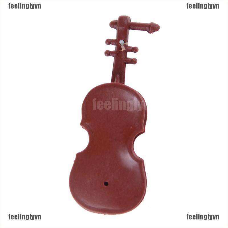 ❤TOP❤ Mô hình đàn violin mini tỉ lệ 1 : 12 dùng để trang trí nhà búp bê ❤YO