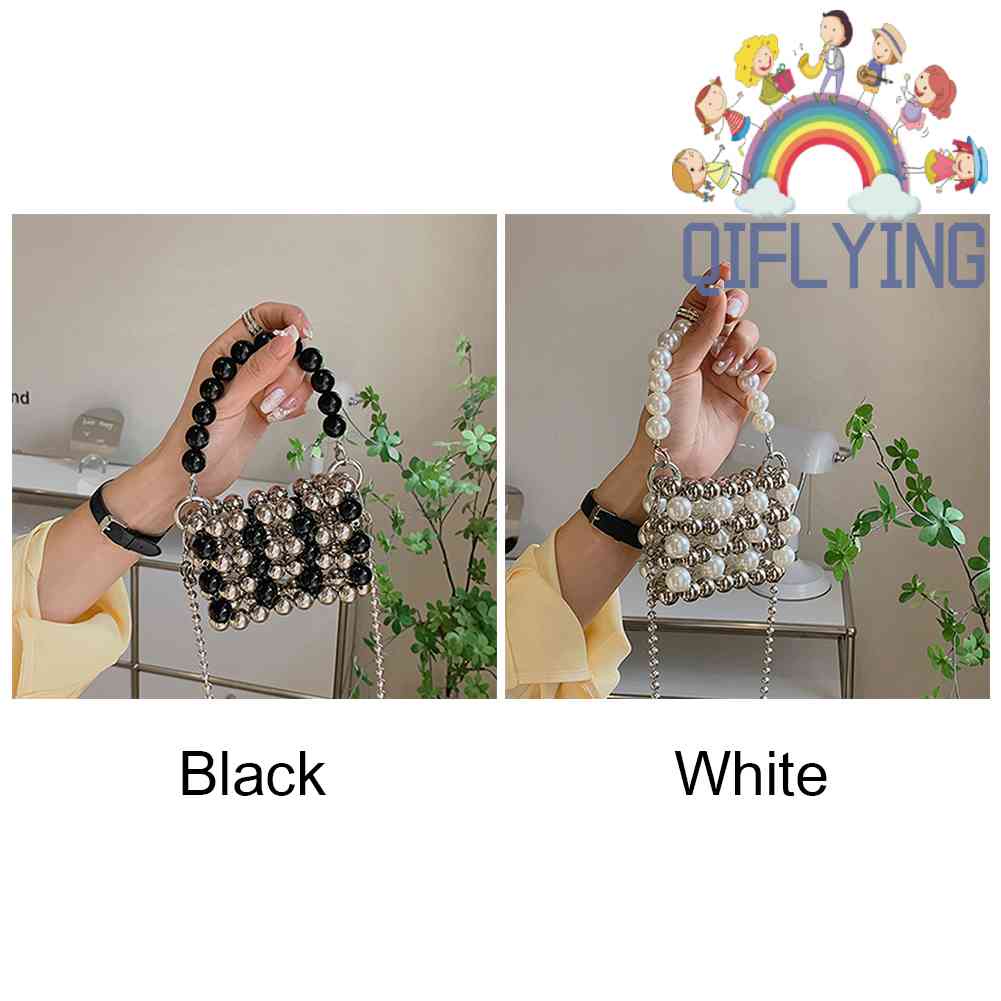 Túi Đeo Chéo Vai Mini Hạt Ngọc Trai Thời Trang Sành Điệu Cho Nữ