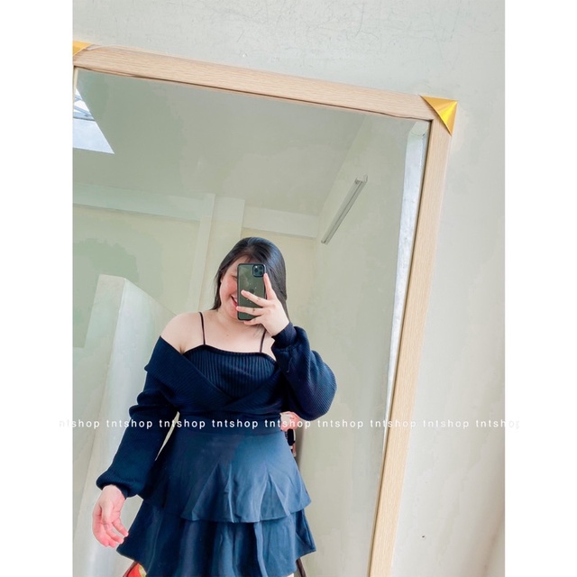 ÁO LEN TAY DÀI RỚT VAI [TNT Shop Bigsize 60Kg 90Kg]