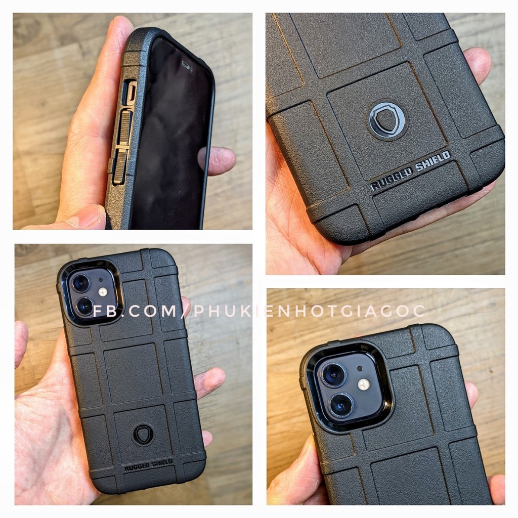 Ốp lưng chống sốc lựu đạn Rugged shield IP 13 Pro max / 13 / 13 Pro / 12 Pro max / 11 / Xs Max / XR / 6 7 8 plus