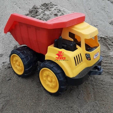 Đồ chơi hướng nghiệp  - XE TẢI Size Đại Chở Cát Sỏi kích thước lớn 35x24x24cm Hàng Việt Nam