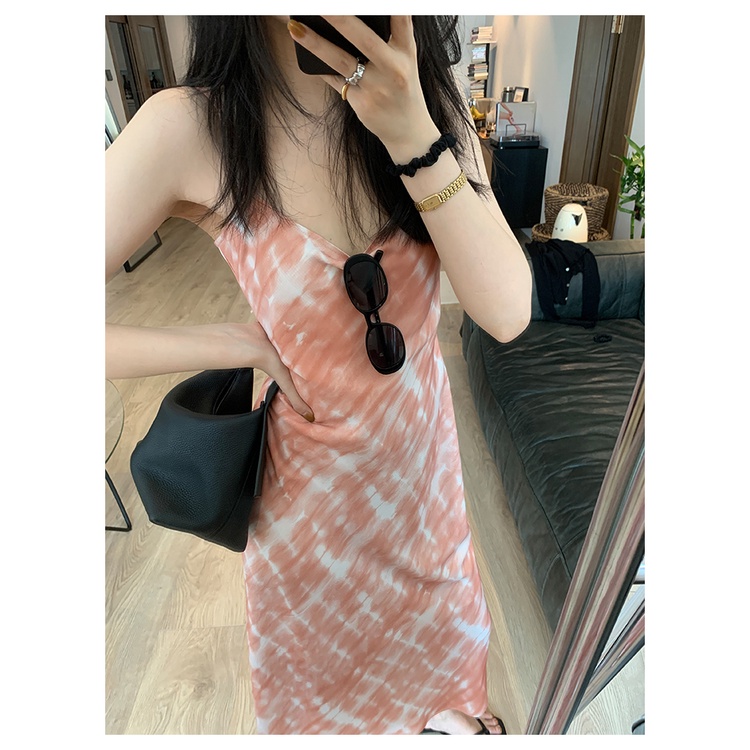 Đầm Dệt Kim Hai Dây In Họa Tiết Sang Trọng Thời Trang Cho Nữ