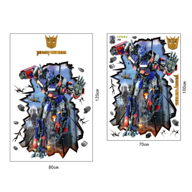 Decal trang trí tường RoBot transformer 01