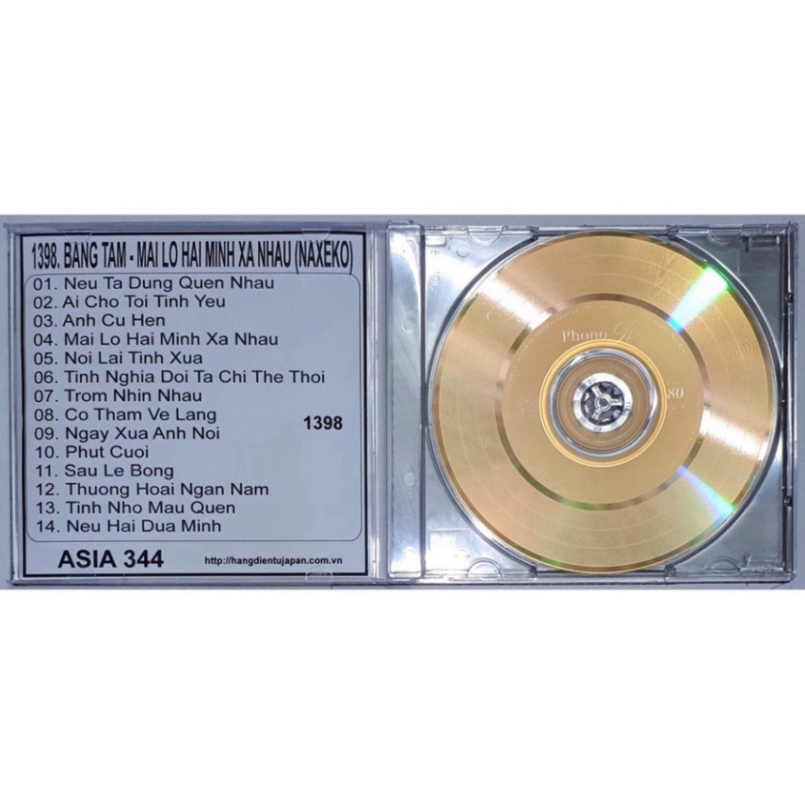 Bộ 7 CD ca sĩ Băng Tâm