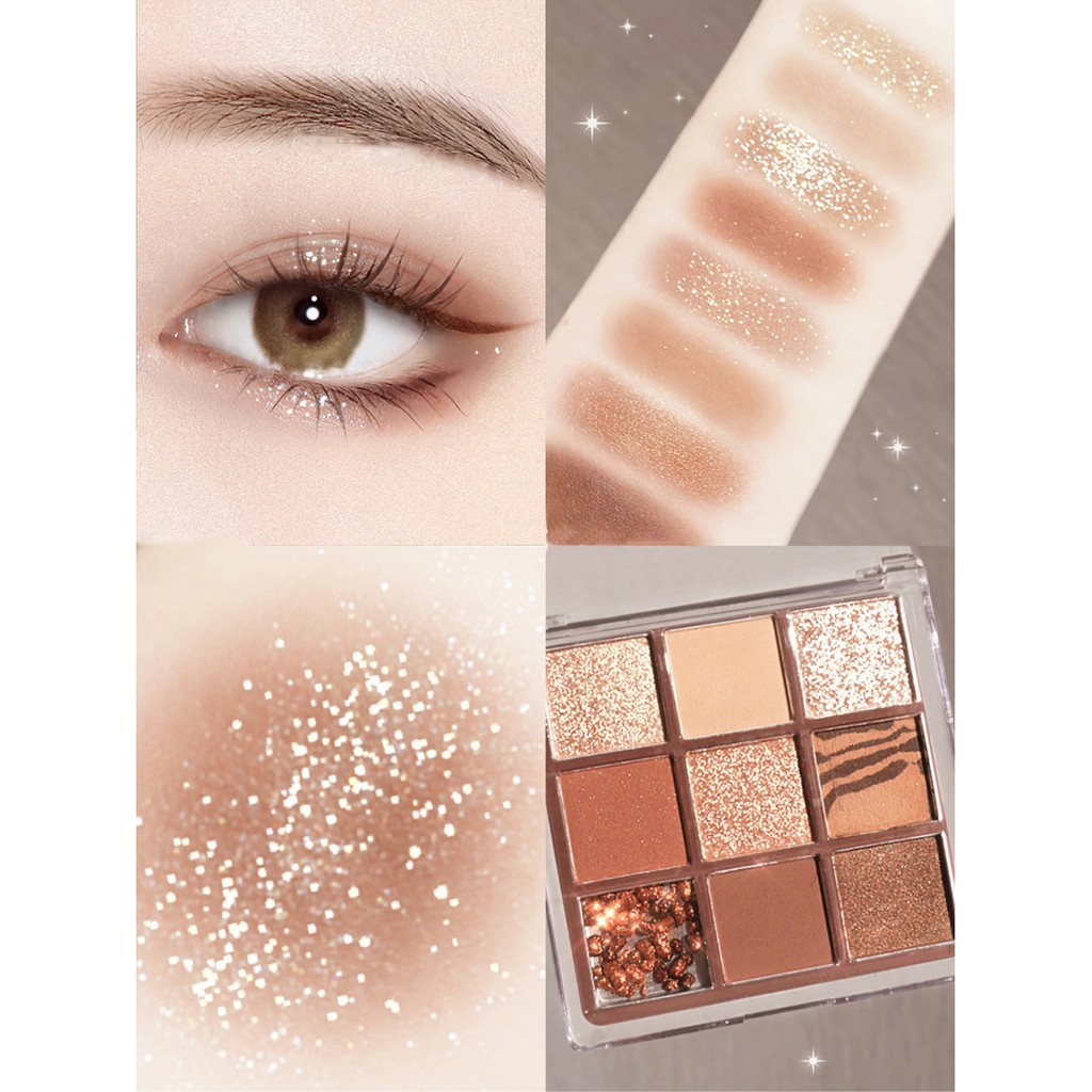 [Hàng mới về] Bảng Phấn Mắt Nhiều Màu Sắc Hiệu Ứng Lì / Ánh Nhũ Thời Trang | BigBuy360 - bigbuy360.vn