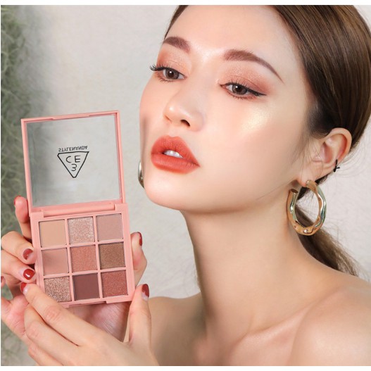 Sale 70% Bảng phấn mắt 9 màu nhũ kim sắc tố nude chuyên dụng,  Giá gốc 60,000 đ - 21C11-3