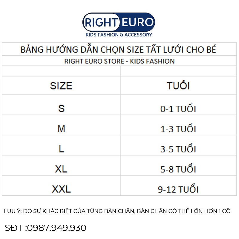 Set 5 Đôi Tất Lưới Cho Bé RIGHT EURO Tất Điều Hòa Bé Trai Bé Gái Ống Ngắn Thoáng Khí Co Giãn Mùa Xuân Mùa Hè 072