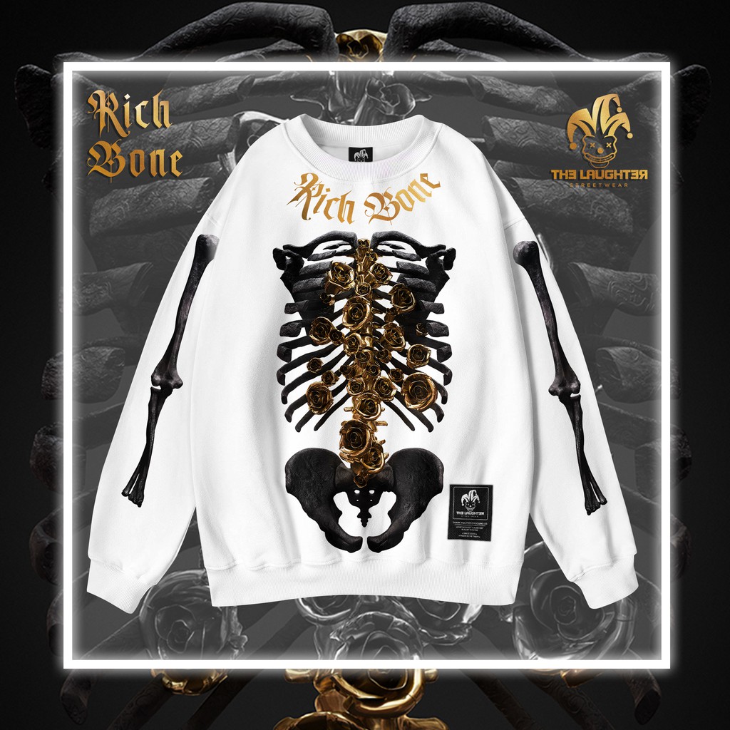 The Laughter - RICHBONE Áo DÀI TAY SWEATER - NỈ DA CÁ | BigBuy360 - bigbuy360.vn