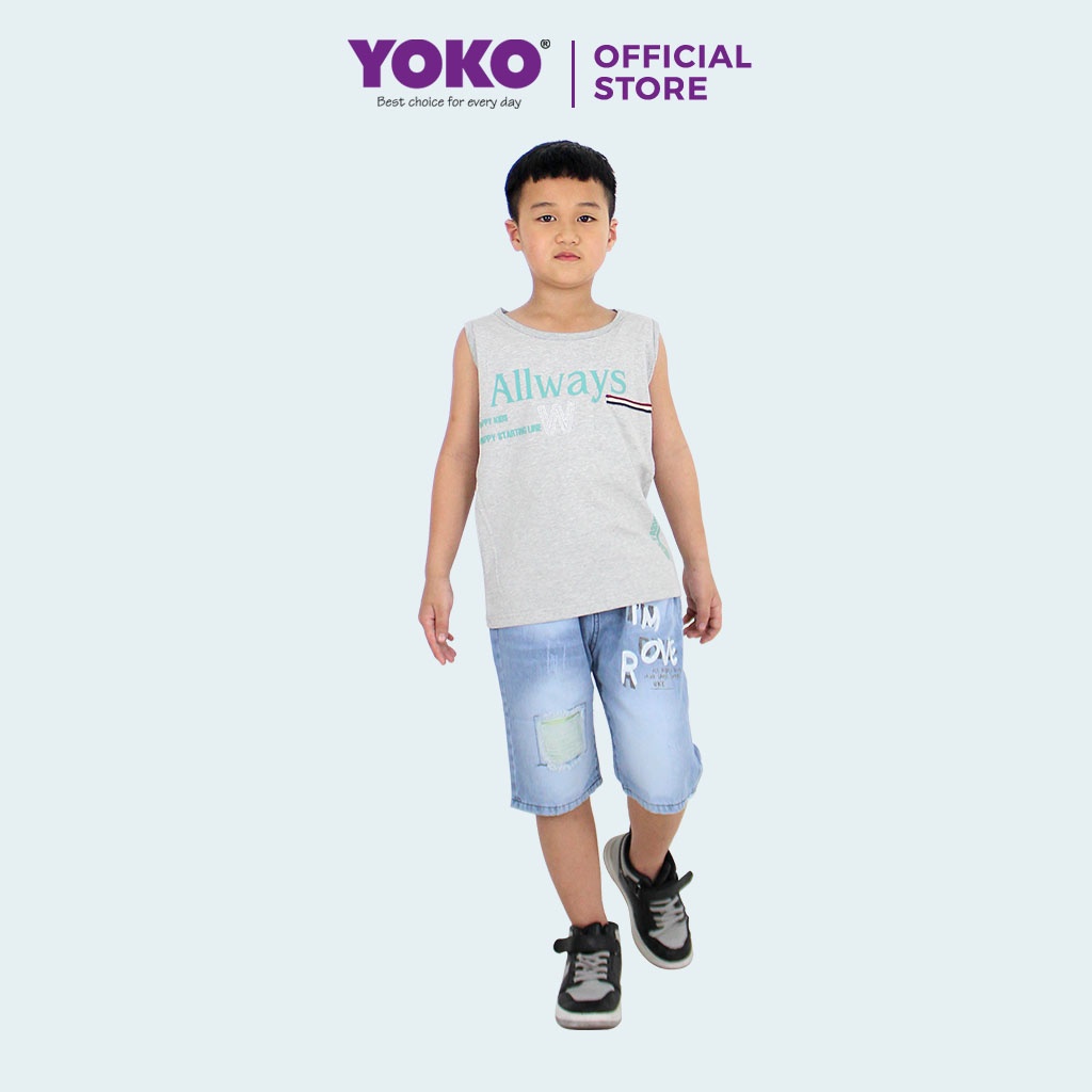 Áo Thun Sát Nách Bé Trai (1-9 Tuổi) YOKO KID’S FASHION 8025T