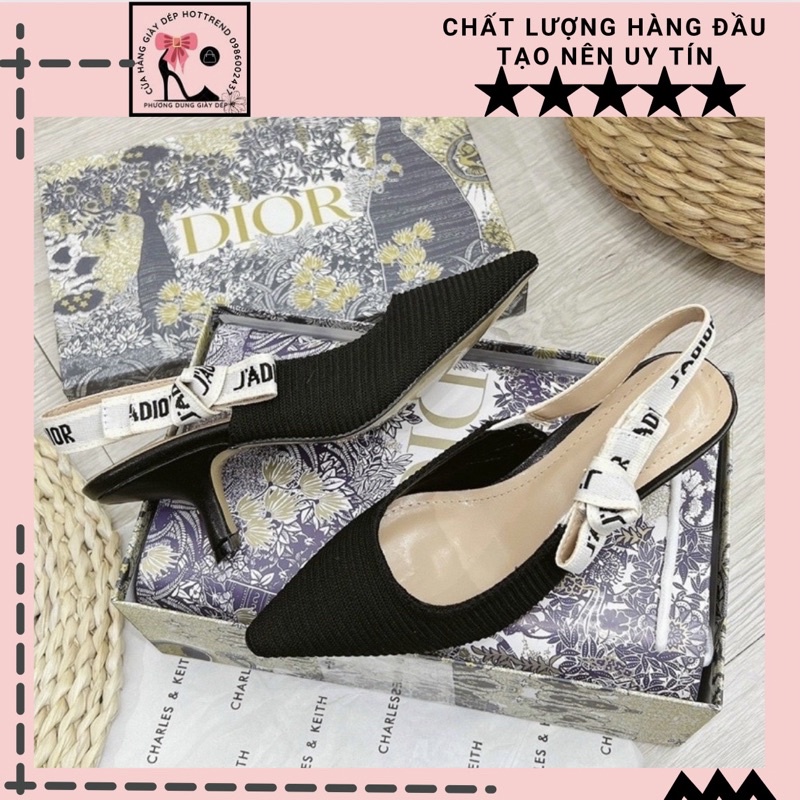 Giày cao gót, Guốc nữ vải gân 6p quai chữ fullbox, bill, túi giấy sz 35-38 quai chữ điệu