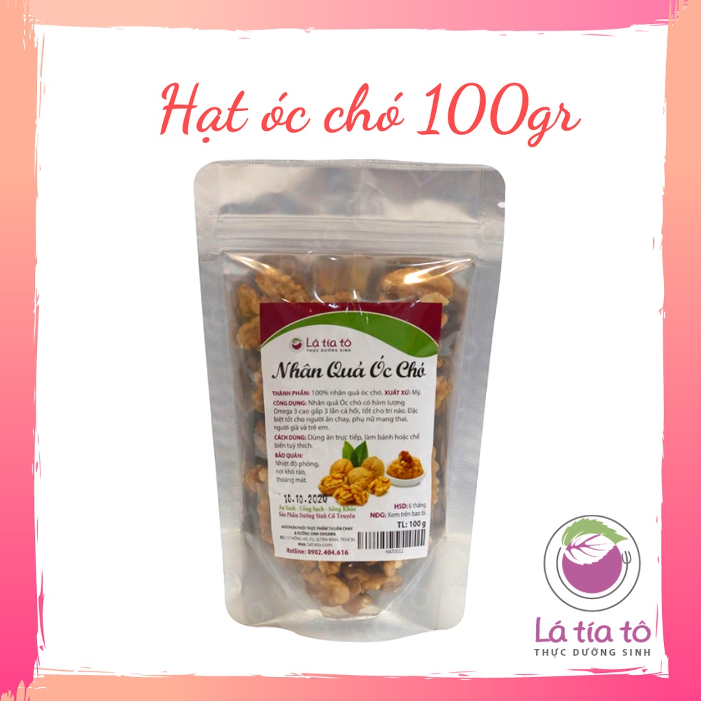 HẠT ÓC CHÓ NHẬP KHẨU TỪ ÚC 100GR