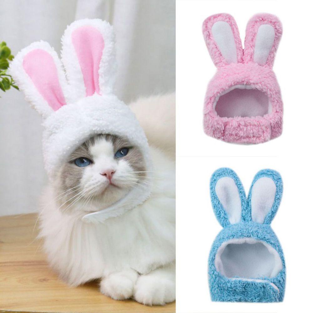 Mũ Tai Thỏ Bằng Lông Nhung Mềm Mại Dùng Hóa Trang Phục Sinh Vui Nhộn Cho Thú Cưng