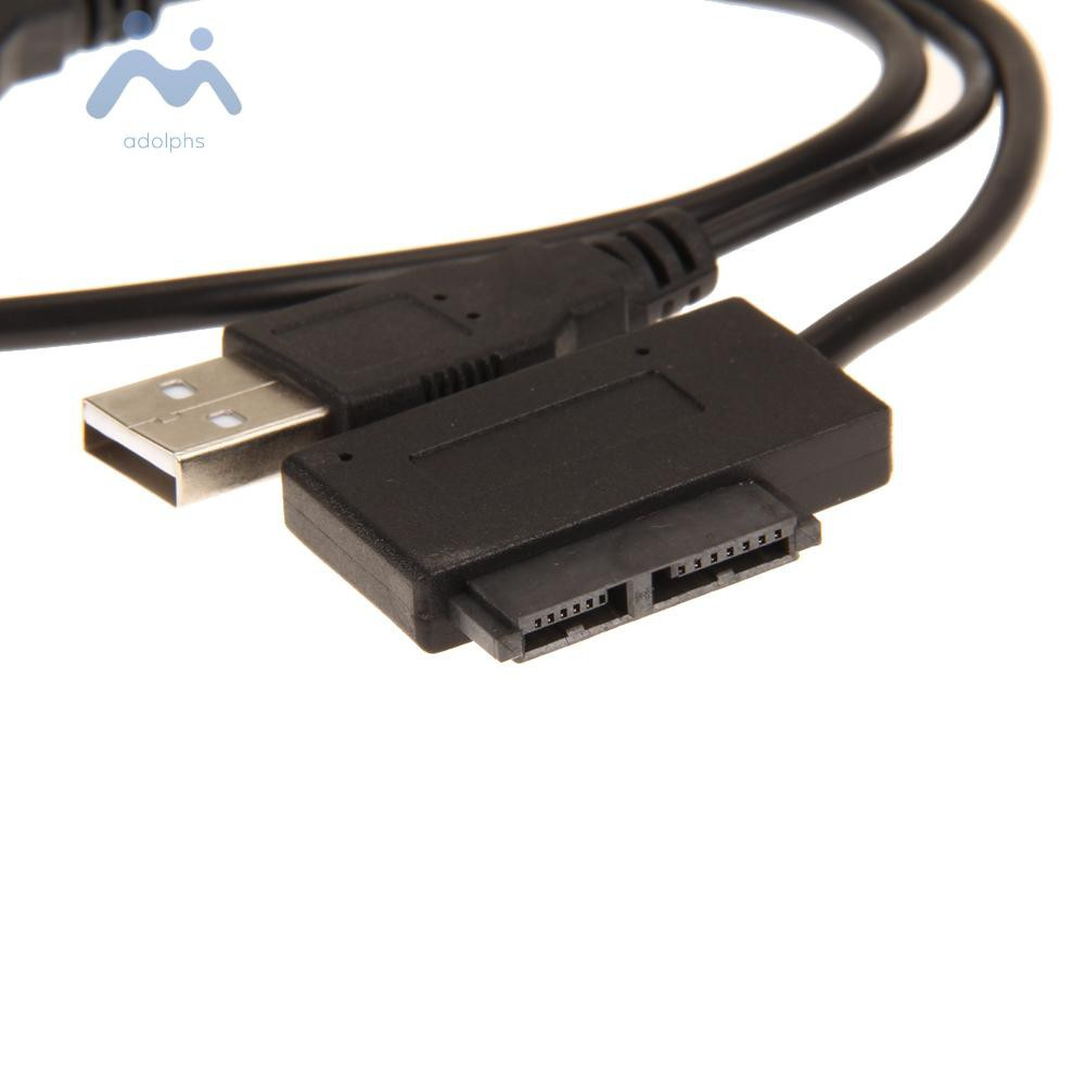 adolphs USB 2.0 to 7+6 13Pin Slim for SATA CD/DVD Optical Drive Adapter Cable