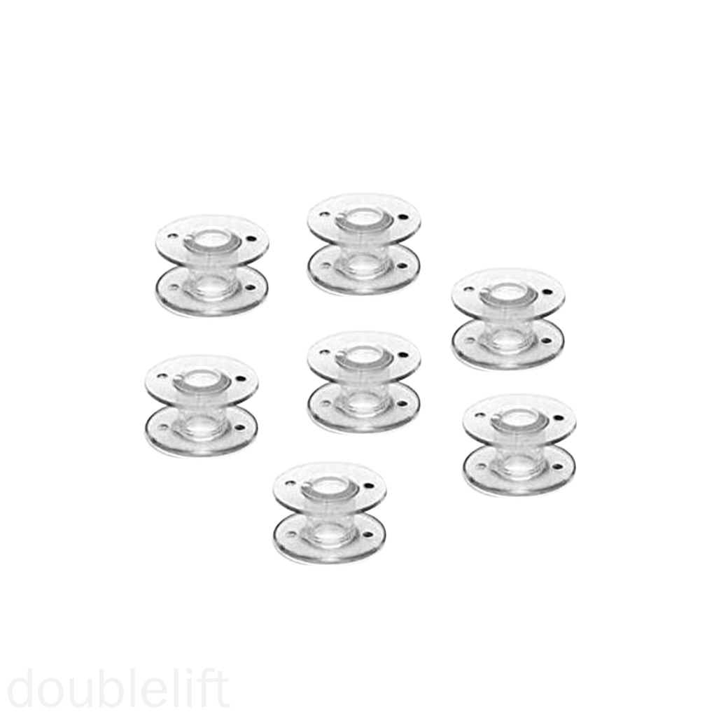 10pcs Sewing Machine Thread Bobbin Plastic Transparent Thread Spool Replacement for CS-100T/CS-6000/CS-6000i/CS-6000T doublelift store