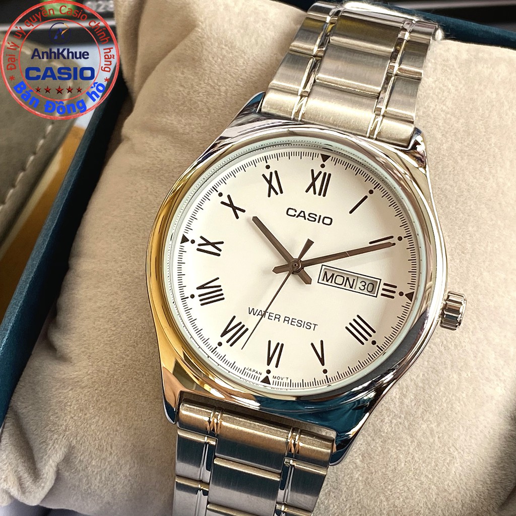 Đồng hồ nam Casio MTP-V006 MTP-V006D MTP-V006G MTP-V006SG bảo hành 1 năm chính hãng Anh Khuê dây thép | BigBuy360 - bigbuy360.vn
