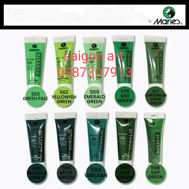 Màu Vẽ Nổi 3D Acrylic MARIES 100ml