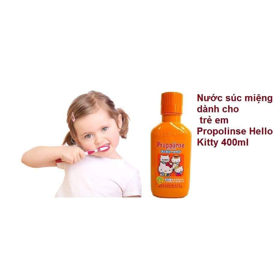 Nước súc miệng Propolinse trẻ em hello kitty