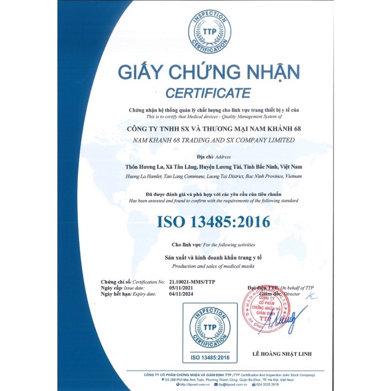 Khẩu Trang 4D NK KF94