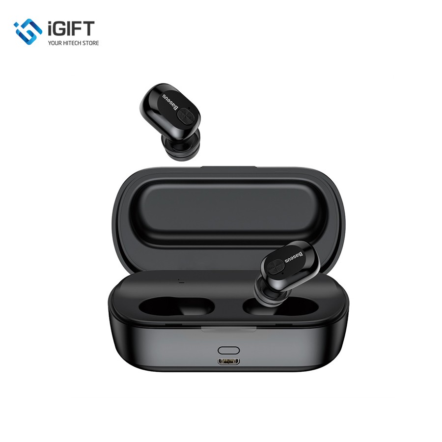 Tai Nghe True Wireless Baseus Encock W01 Earphones ( TWS, Bluetooth V5.0, Waterproof, Charging Case )