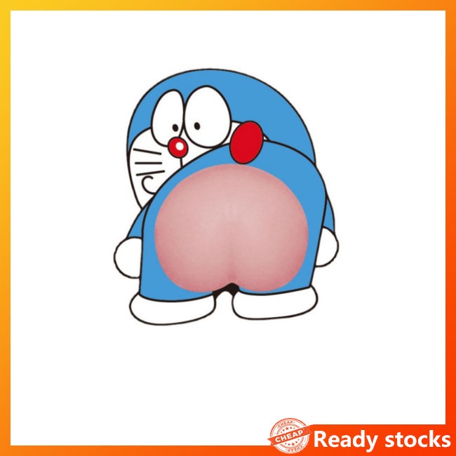 1 cặp miếng dán xe hơi + keo mềm mại chống va chạm/trầy xước họa tiết hoạt hình dễ thương