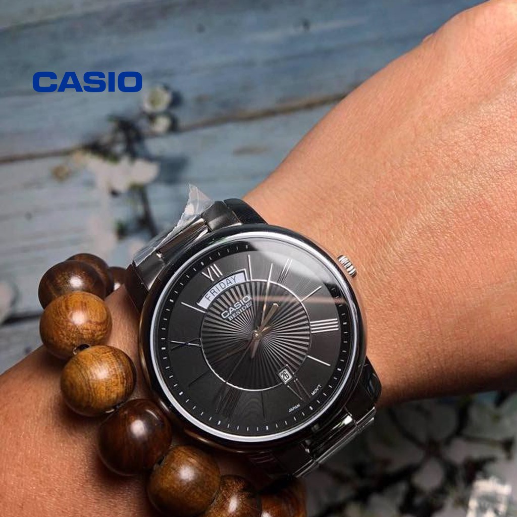 [Mã FARSBR243 giảm 15% đơn 249K] Đồng hồ nam CASIO Beside BEM-152D-1AVDF chính hãng - Bảo hành 1 năm, Thay pin miễn phí