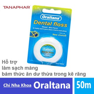 |Chỉ Nha Khoa Oraltana - Hỗ trợ chăm sóc răng miệng, an toàn cho răng và lợi (Hộp 1 Cuộn)