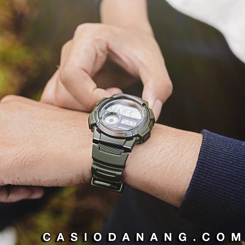 Đồng hồ nam dây nhựa Casio Standard chính hãng Anh Khuê AE-1000W-3AVDF (43mm)