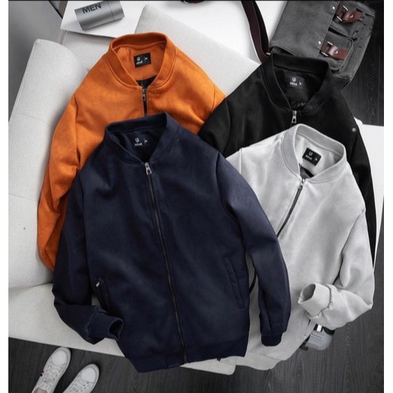 Áo bomber nam  ,Áo khoác da lộn , áo khoác bomber nam form rộng với phong cách ulzzang hàn quốc.