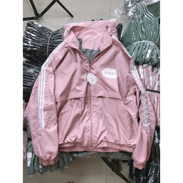 ÁO KHOÁC NỮ GIÓ DÙ 2 LỚP IN CHỮ CỰC XINH TP [NewUnisex]