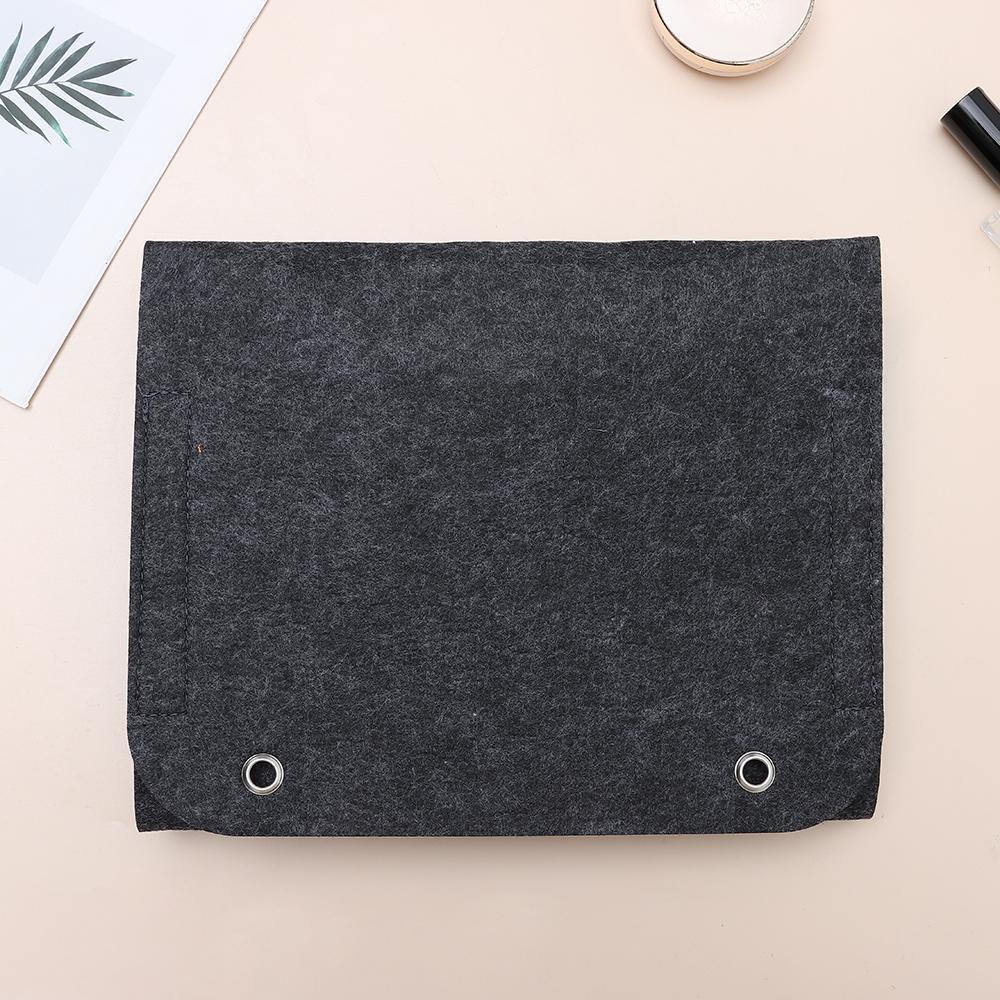 KUNHEV Túi Đựng Đồ 5 Ngăn Bằng Vải Nỉ Màu Đen Sắp Xếp Gọn Gàng Cho Ghế Sofa