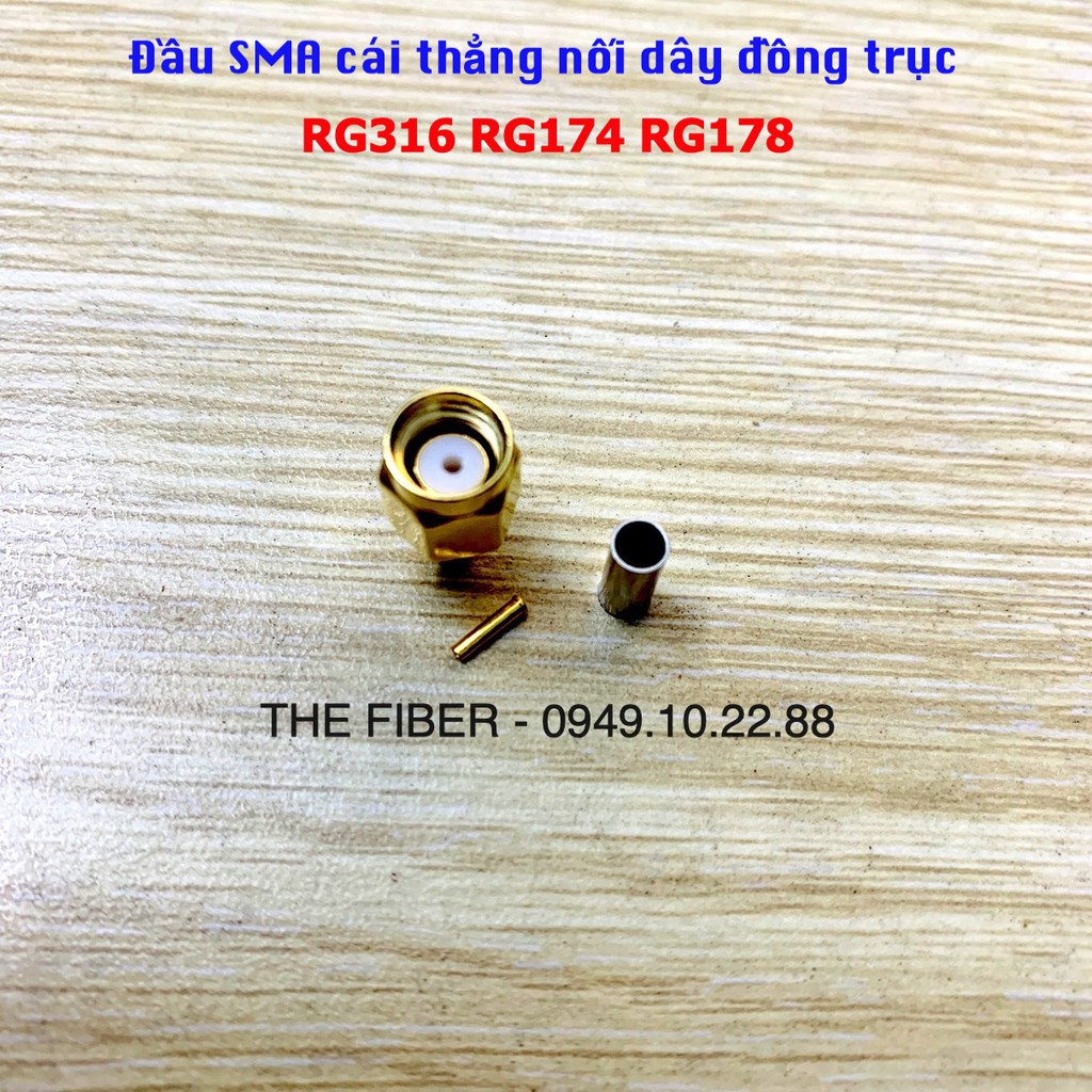 Đầu nối SMA nối dây đồng trục 50Ohm RG316 RG174 RG178