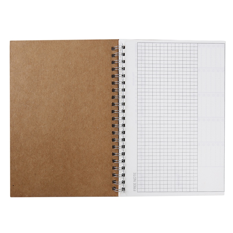 1 Pc Simple Book Creative Timetable Day Week Year Plan Student Handbook Notepad Handbook Coil Book