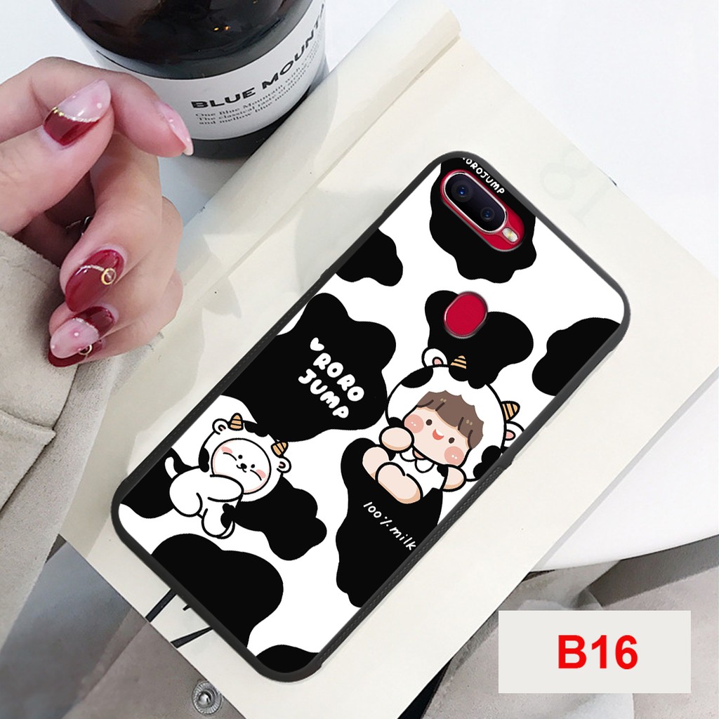 ỐP LƯNG OPPO A5S/A7/A12/F9 BỀN ĐẸP-CHẤT LƯỢNG CAO IN HÌNH BÒ SỮA