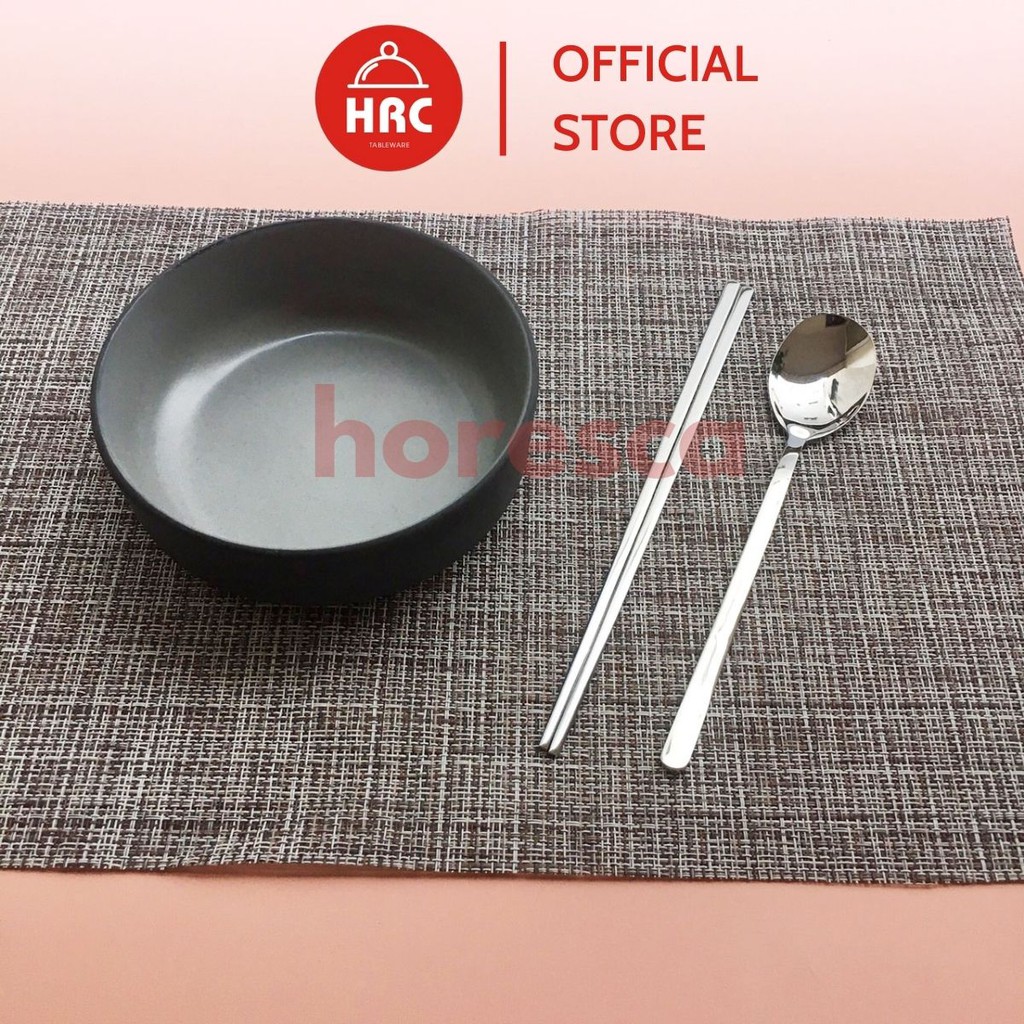 [Mã LIFEHLSALE2 giảm 10% đơn 0Đ] Đũa inox cao cấp ăn cơm hàng bóng đẹp Đũa dẹt thiết kế kiểu Hàn Quốc (1 đôi)