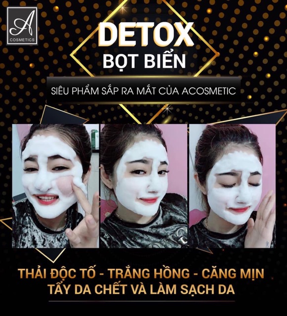 Detox bọt biển thải độc tố acosmetic
