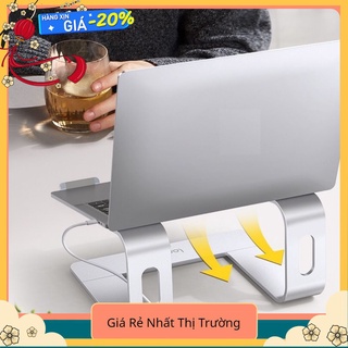 Giá đỡ để laptop stand notebook Macbook laptop bằng hợp kim nhôm có thể tháo rời kiêm tản nhiệt.