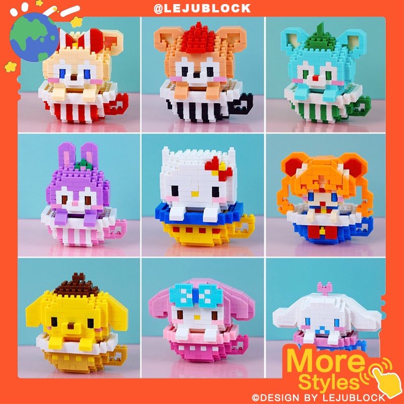 duffy xây dựng khối stellalou nano khối đồ chơi trẻ em cinnamoroll mickey minnie thủy thủ mặt trăng hình trẻ em quà tặng quà sinh nhật kinomoto sakura trò chơi ghép hình pokemon pikachu khâu doraemon snorlax hello kitty lego