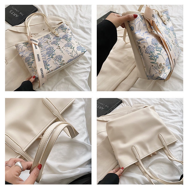 HAPPY HOMLIV Túi Tote Đeo Vai Thời Trang Mùa Hè Chất Lượng Cao Dành Cho Nữ