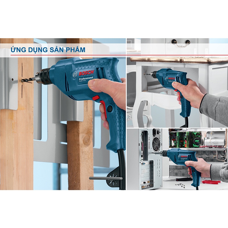 Máy khoan sắt Bosch GBM 350 - Hàng chính hãng