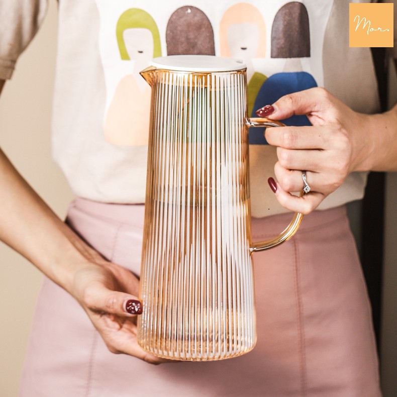 Bình nước thủy tinh chịu nhiệt - 1.3L