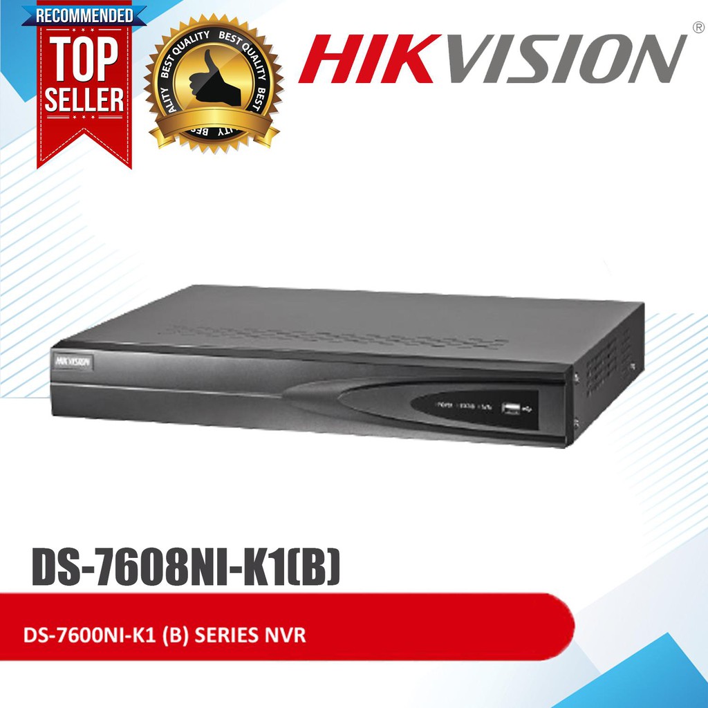 Đầu ghi hình camera IP 8 kênh HIKVISION DS-7608NI-K1(B) - Hàng chính hãng