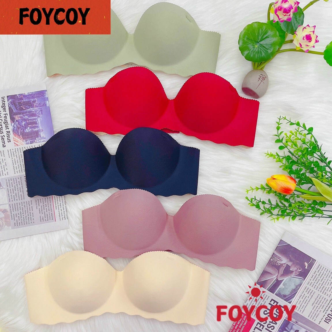 [Mã SRJULY1619 giảm 15K đơn 50K] Sale OFF 60% : Áo ngực su non khÔNG GỌNG Quả Ngang Cao cấp đệm nâng 2, cm( MẪU QN06) | BigBuy360 - bigbuy360.vn