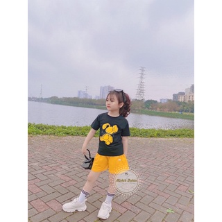 Bộ đồ gấu cho bé, bộ ngắn tay hình gấu dễ thương cho bé