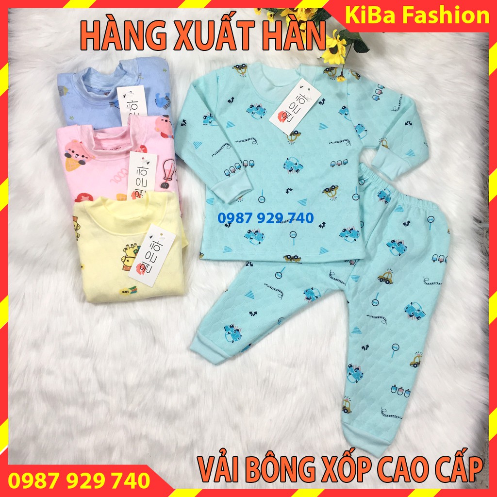 [HÀNG ĐẸP SIÊU NHẸ,SIÊU ẤM ] Bộ nỉ bông xốp cho Bé trai/ Gái 3-20Kg - BBX34 - / bộ nỉ bông / bộ nỉ bông cho bé