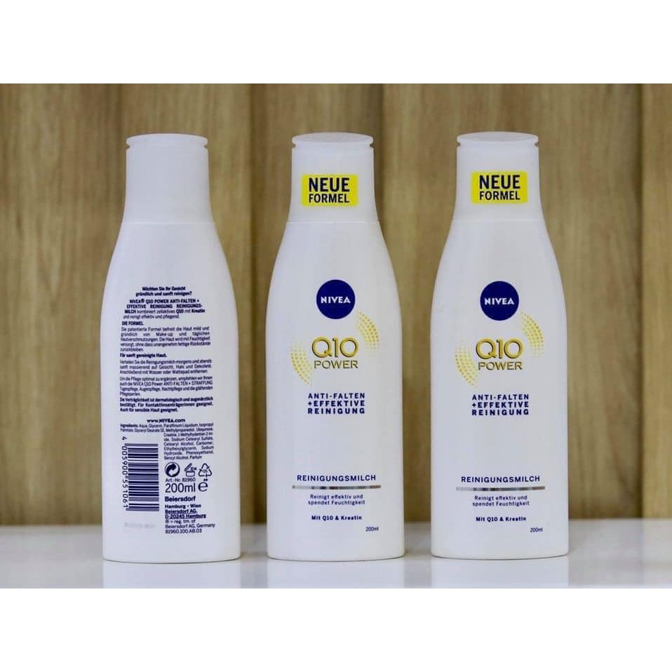Sữa rửa mặt Nivea Q10 plus Anti-Falten  của Đức {Authentic Germany}