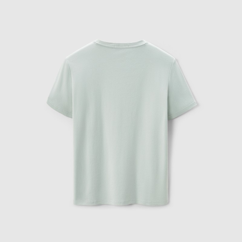 Áo Thun Nam Ngắn Tay Cổ Tròn HLA Round Neck Pure Color Cotton Breathable T-shirt